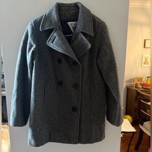 Vintage Wool J. Percy Martin Richards Gray Pea Coat